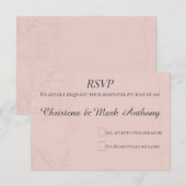 Fleur de Satin  RSVP Karte (Vorne/Hinten)
