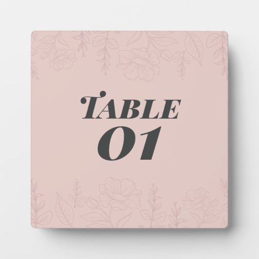 Fleur de Satin Table  Fotoplatte (Vorderseite)