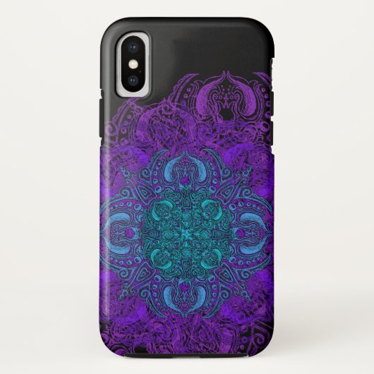 Fleur de Swirl Tough Case-Mate iPhone Hülle (Rückseite)