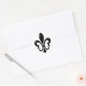 Fleur Di Lis Designs Runder Aufkleber (Umschlag)