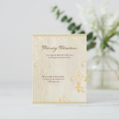 Fleur di Lys Damask 2 - Hotelplan Begleitkarte (Stehend Vorderseite)