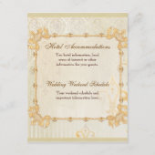 Fleur di Lys Damask 2 - Hotelplan Begleitkarte (Rückseite)