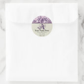 Fleur di Lys Damask Lilac Address Stickers (Tasche)