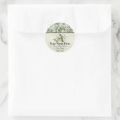 Fleur di Lys Damask Sage Green Address Stickers (Tasche)
