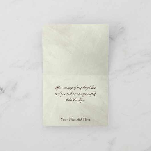 Fleur di Lys Damask Thank You Note Cards Dankeskarte (Innenseite)