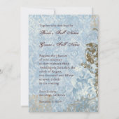 Fleur di Lys Damask vs2 - Einladung zur Hochzeit (Rückseite)