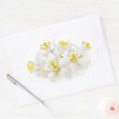 Fleur d'oranger ovaler aufkleber (Umschlag)