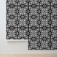 Fleur du Lys mit schwarzer und weißer Geometrie