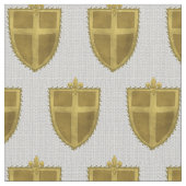 Fleur-Familienwappen-Nachname Stoff (Nahaufnahme)