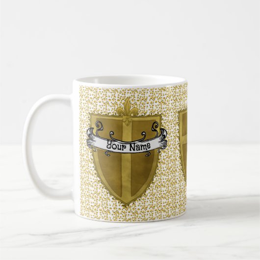 Fleur Familienwappen Surname Tasse (Links)