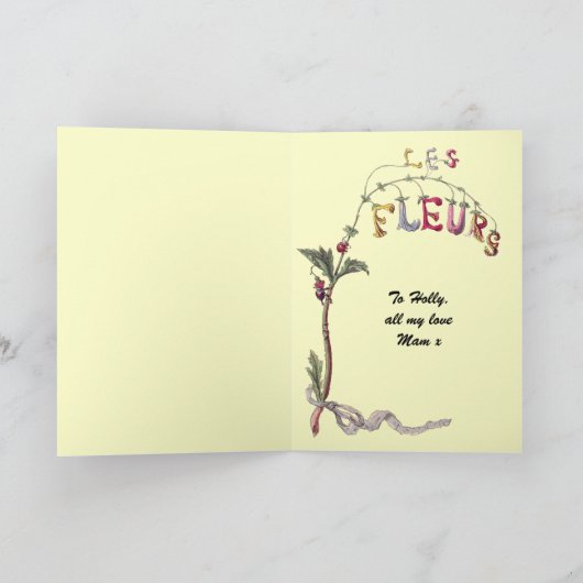 Fleur Fee Karte (Innenseite)