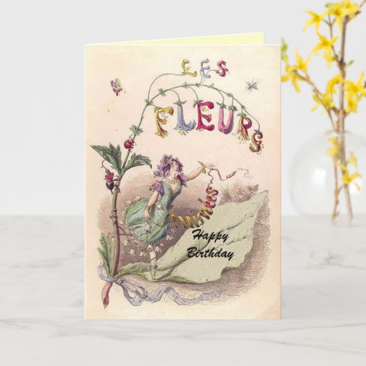 Fleur Fee Karte (Gelbe Blume)