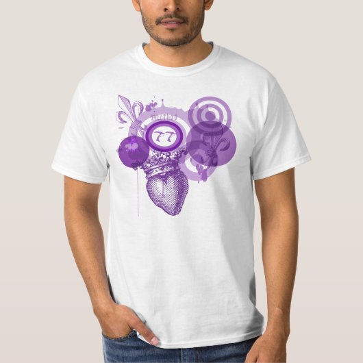 Fleur Herz-Grafik T-Shirt (Vorderseite)
