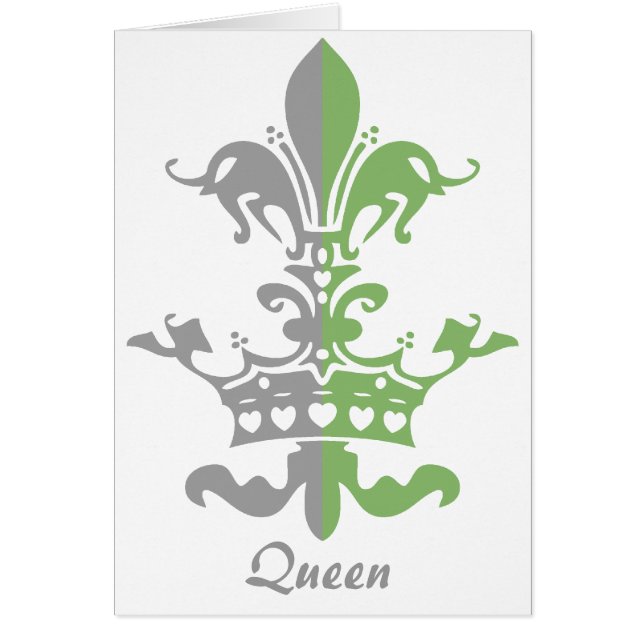 Fleur Herz-Krone - Grün (Vorne)