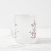 Fleur Herz-Krone - Rosa Mattglastasse (Vorderseite Links)