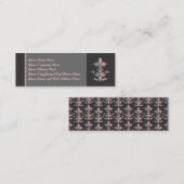 Fleur Herz-Krone - Rosa Mini Visitenkarte (Vorne/Hinten)