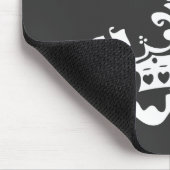 Fleur Herz-Krone - Schwarzes Mousepad (Ecke)