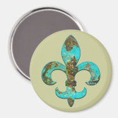 Fleur Imitats Stone 1 Magnet (Vorderseite/Rückseite)