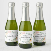 Fleur Jolie Brautparty Sparkling Weinkeller Schaumweinetikett (Flaschen)