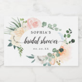 Fleur Jolie Brautparty Sparkling Weinkeller Schaumweinetikett (Einzelnes Label)