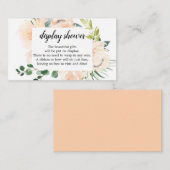 Fleur Jolie Floral Display Dusche Babyduschkarte Begleitkarte (Vorne/Hinten)