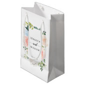 Fleur Jolie Floral Hotel Wedding Gift Bag Kleine Geschenktüte (Vorderseite Schrägansicht)