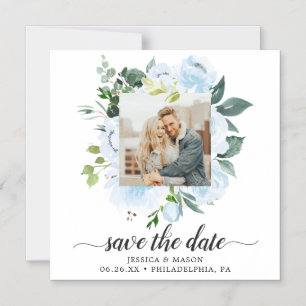 Fleur Jolie Floral Wedding speichert die Datumsmag Magneteinladung