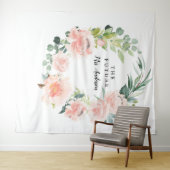 Fleur Jolie Hübsch Floral Bridal Backdrop Wandteppich (Beispiel (Horizontal))