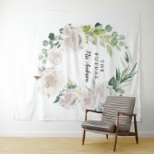 Fleur Jolie Hübsch Floral Bridal Backdrop Wandteppich (Beispiel (Horizontal))