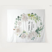 Fleur Jolie Hübsch Floral Bridal Backdrop Wandteppich (Vorderseite (Horizontal))