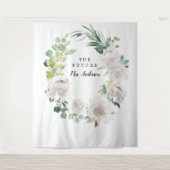 Fleur Jolie Hübsch Floral Bridal Backdrop Wandteppich (Vorderseite)