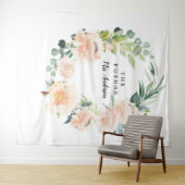 Fleur Jolie Hübsch Floral Bridal Backdrop Wandteppich (Beispiel (Horizontal))