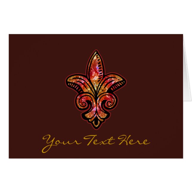 Fleur mittelalterlich - Rot (Vorderseite (Horizontal))