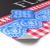 Fleur Porcelain Cup und Blume Poster (Ecke)