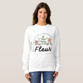 Fleur – Pure Love Florales Logo Sweatshirt (Vorne ganz)