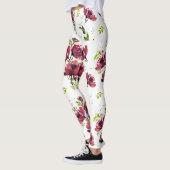 Fleur Watercolor Poppy Leggings (Links)