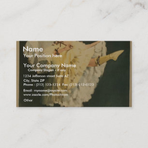 Fleurette, 'Joseph Hart Vaudeville Co.' Retro-Thea Visitenkarte