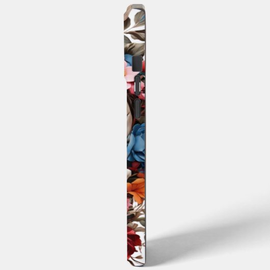 💀 Fleuri Elegant🌸 Case-Mate iPhone Hülle (Rückseite / Links)