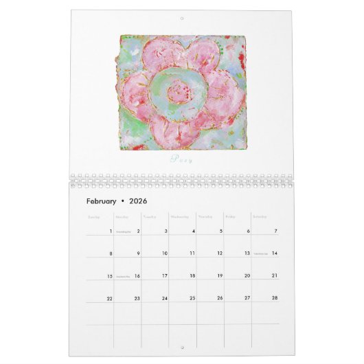 Fleurs 2026-Kalender Kalender (Feb 2026)