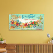 Fleurs D Ethiopie Soap LabelParis, Frankreich Leinwanddruck (Insitu (Wohnzimmer))