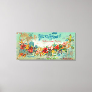 Fleurs D Ethiopie Soap LabelParis, Frankreich Leinwanddruck