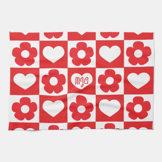 Fleurs d'amour Küchentuch (Horizontal)