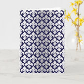 Fleurs-de-lys Silver and Blue Karte (Gelbe Blume)