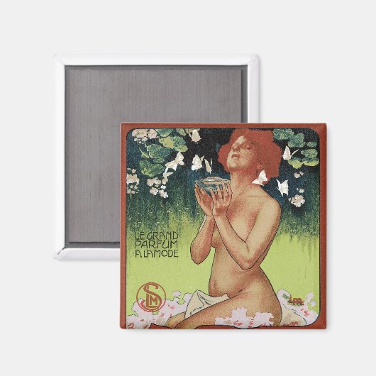 Fleurs de Mousse Magnet (Vorderseite/Rückseite)