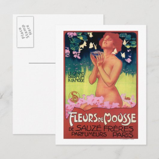 Fleurs de Mousse Parfüm Poster Postkarte (Vorne/Hinten)