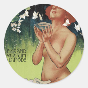 Fleurs de Mousse Runder Aufkleber