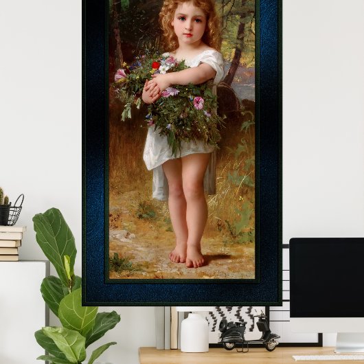 Fleurs De Printemps von William Bouguereau Poster (Heimbüro)