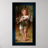 Fleurs De Printemps von William Bouguereau Poster (Vorne)