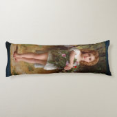 Fleurs De Printemps von William Bouguereau Seitenschläferkissen (Rückseite)