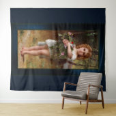 Fleurs De Printemps von William Bouguereau Wandteppich (Beispiel (Horizontal))